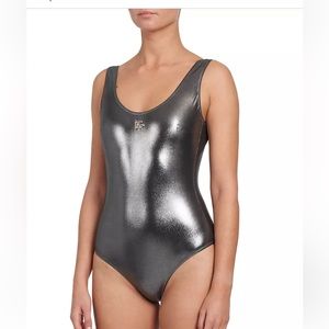 Dolce Gabbana Silver Swimsuit